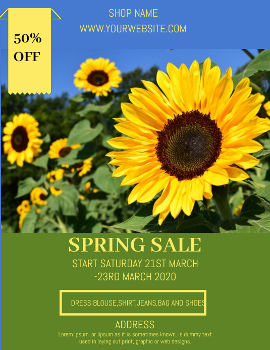 Spring Target Flyer spring flyer template | PosterMyWall