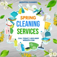 Spring flyer template Square (1:1)