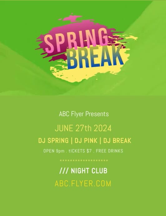Spring Rush Flyers spring flyer template | PosterMyWall