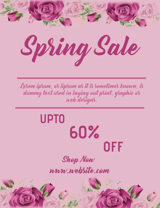 Spring Target Flyer Copy of spring flyer template | PosterMyWall