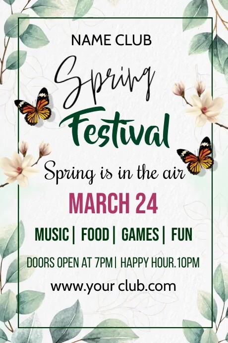 Spring flyer template | PosterMyWall