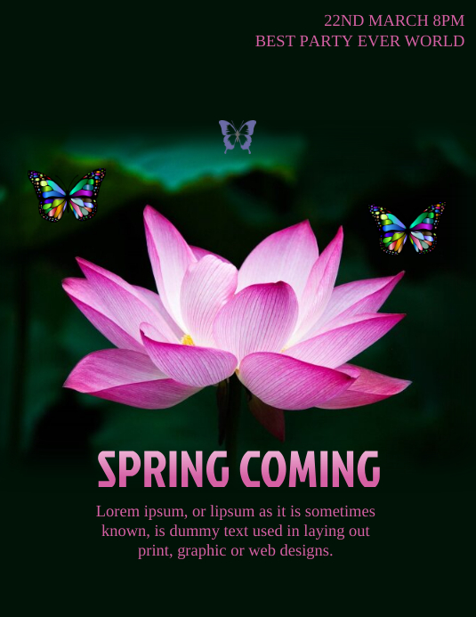 Spring Flyer Pinterest spring flyer template | PosterMyWall