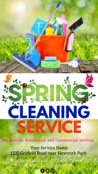 Spring flyer template Digital Display (9:16)