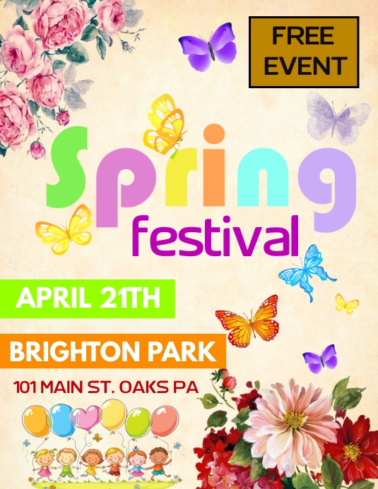 Spring Into Spring Flyers Spring flyer template | PosterMyWall
