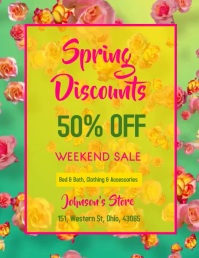 Spring Ad Flyer Spring sale flyer template | PosterMyWall