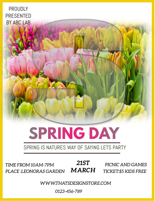 Spring Target Flyer spring flyer template | PosterMyWall