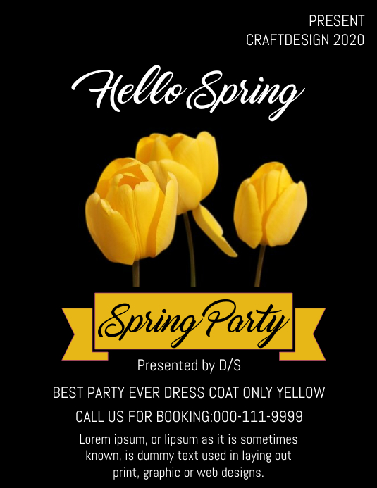 Spring Flyer Pinterest spring flyer template | PosterMyWall