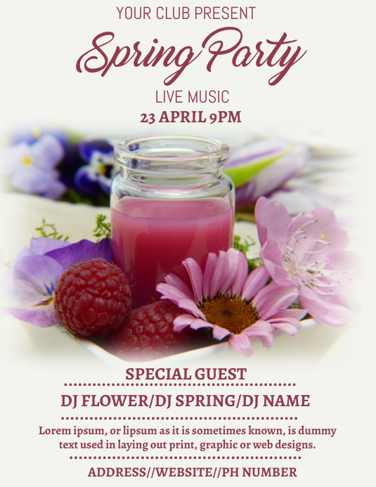 Spring Flyer Pinterest spring flyer template | PosterMyWall