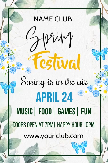 Spring flyer template | PosterMyWall