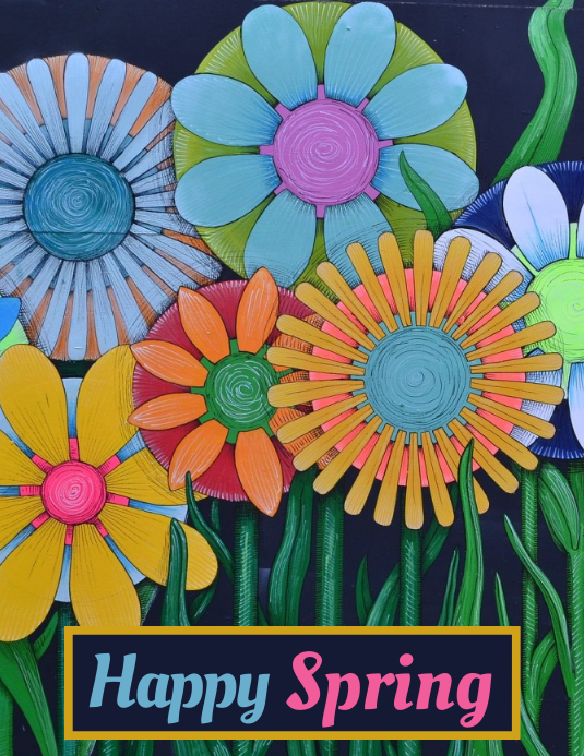 Spring Flyer Pinterest Spring Flyer Template | PosterMyWall