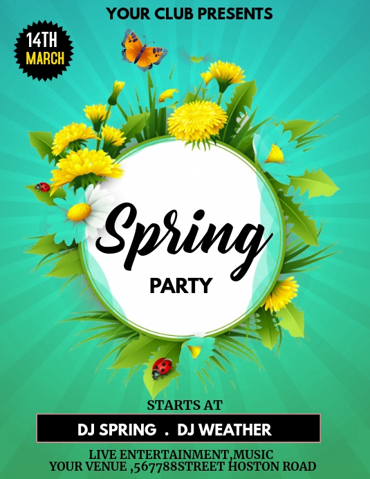 Spring Flyer Simple This Design Template is not available | PosterMyWall