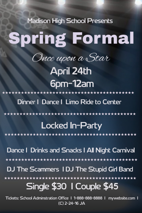Spring Formal template | PosterMyWall