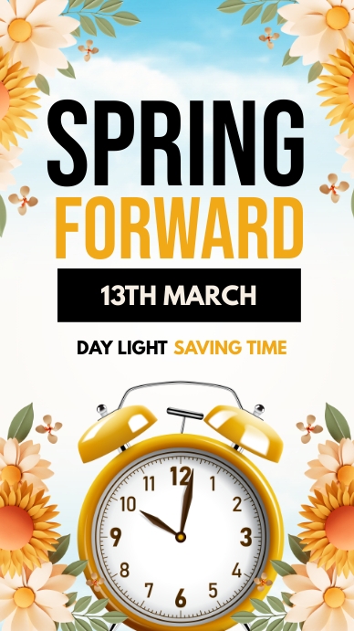 spring forward, march forward Template | PosterMyWall