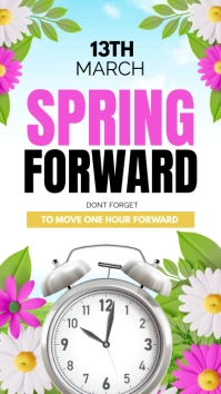 spring forward, march forward Instagram Story template