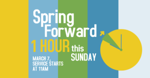 Żółty Daylight Saving Time Reminder Facebook Gedeelde Prent Template