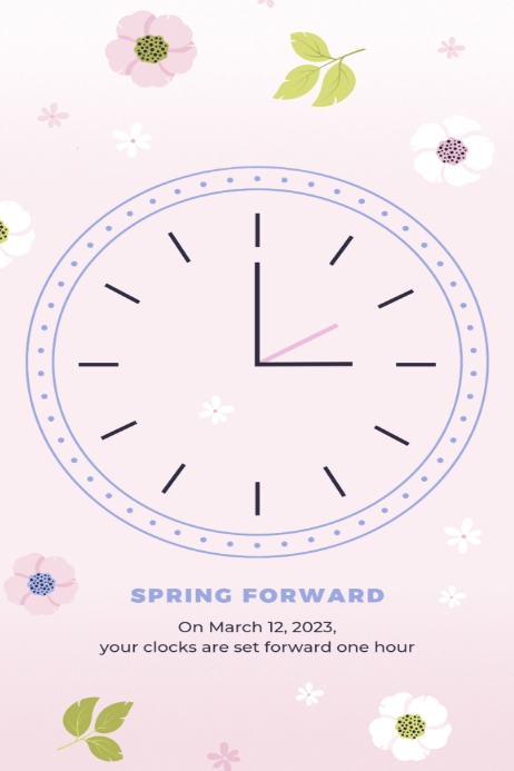 Spring Forward Image Square Spring forward Template | PosterMyWall