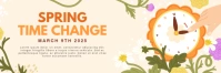 spring forward Twitter Banner template