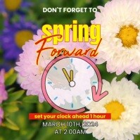 Spring Forward Image Square Spring Forward Template | PosterMyWall