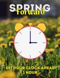 SPRING FORWARD Flyer (US Letter) template