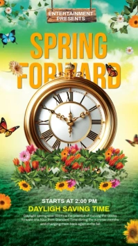 spring forward Instagram Story template