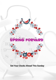 spring forward Template | PosterMyWall