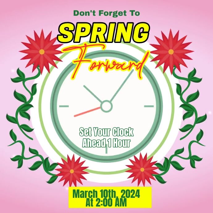 Plantilla de Spring Forward | PosterMyWall