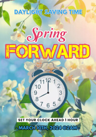 SPRING FORWARD 2 Template | PosterMyWall