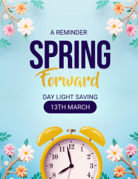 spring forward Template | PosterMyWall