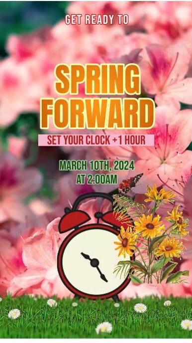 Spring Forward Template | PosterMyWall