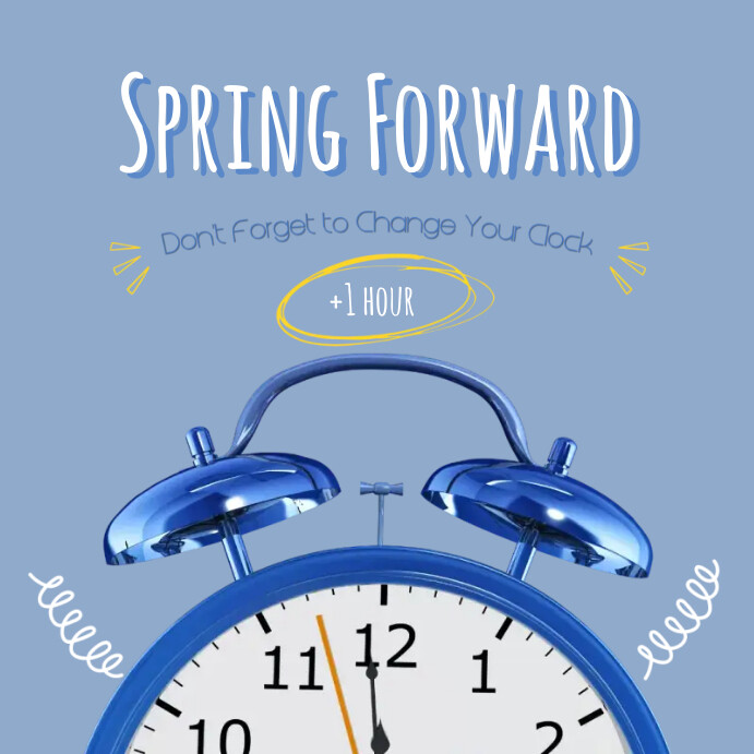 Spring Forward Post Instagram template