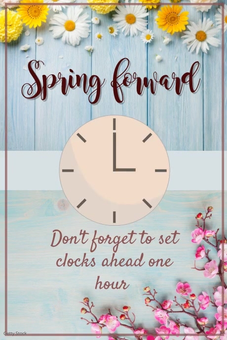 Spring Forward Template PosterMyWall
