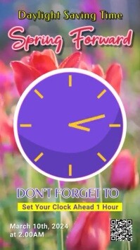 We Spring Forward Sign Spring Forward Template | PosterMyWall