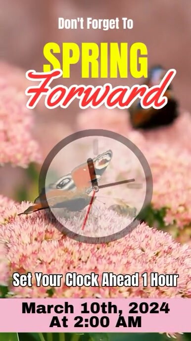 Spring Forward Yuck Plantilla de Spring Forward | PosterMyWall