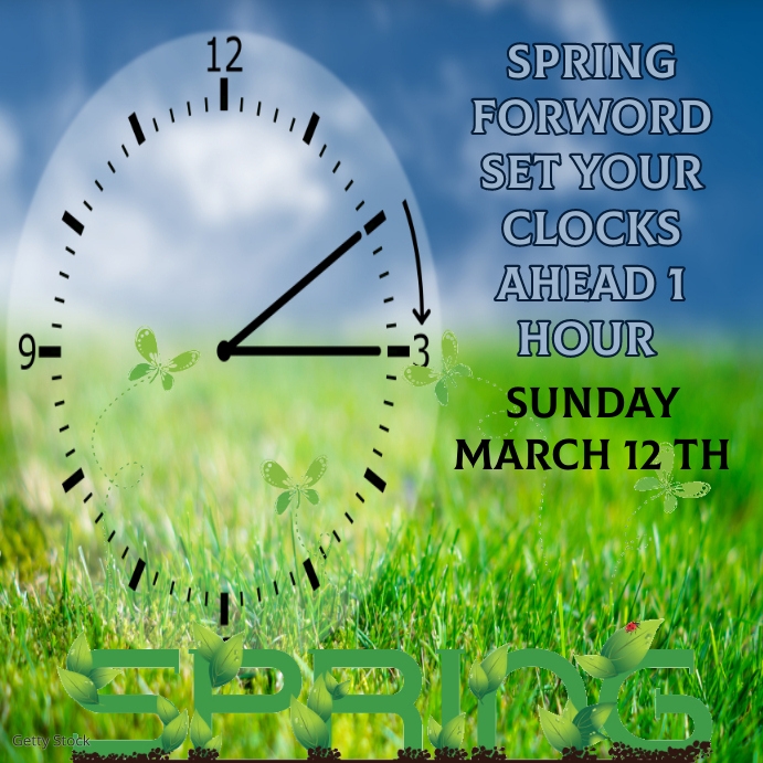 Pretty Spring Forward Copy of Spring Forward | PosterMyWall