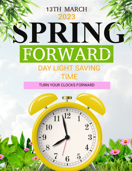 spring forward Template | PosterMyWall