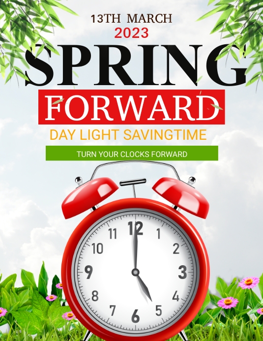 spring forward Template | PosterMyWall