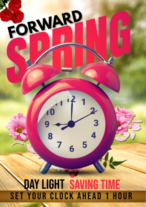spring forward Template | PosterMyWall