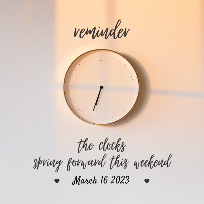 Spring Forward Template PosterMyWall