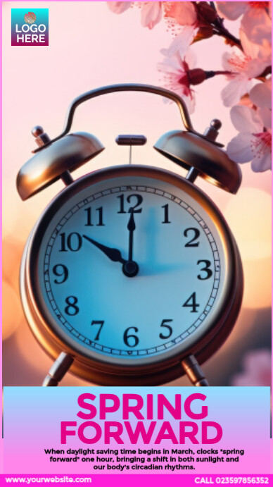Spring Forward Design Instagram Story template