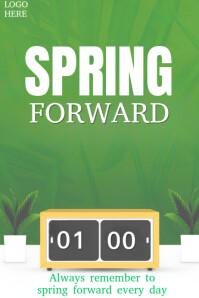 Spring Forward Template | PosterMyWall