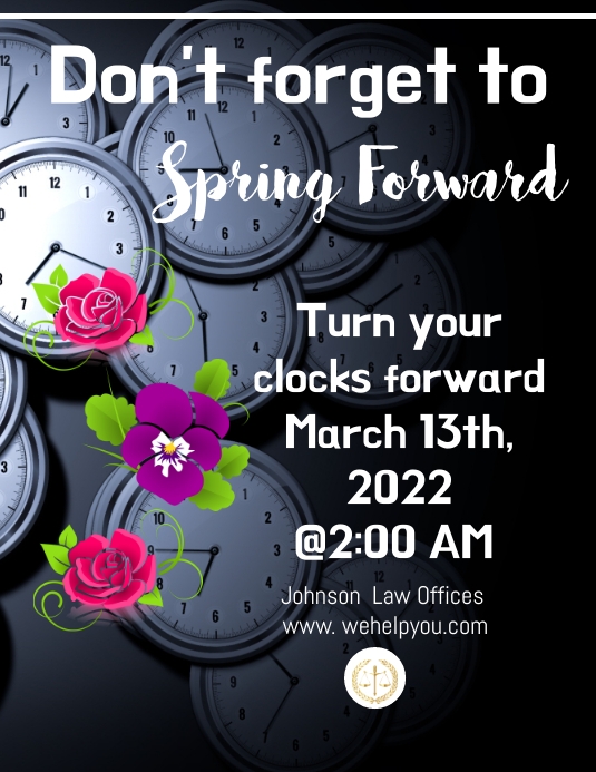 Spring forward Template | PosterMyWall