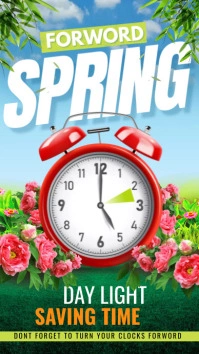 spring forward Instagram Story template