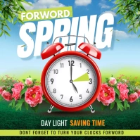 spring forward Instagram-Beitrag template