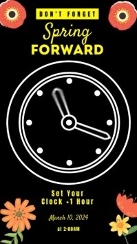 SPRING FORWARD Template | PosterMyWall