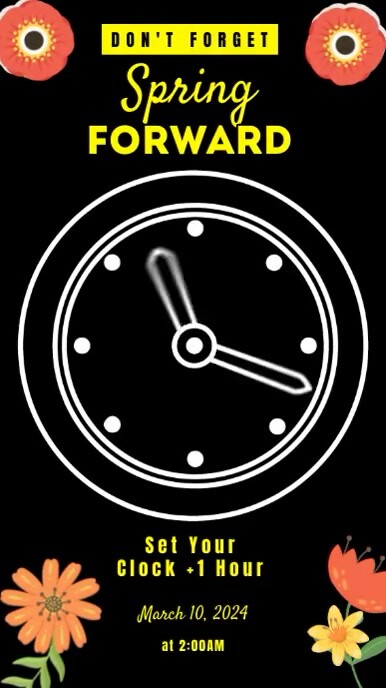 Spring Forward Template | PosterMyWall