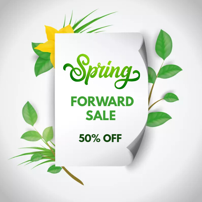Spring Forward Template PosterMyWall