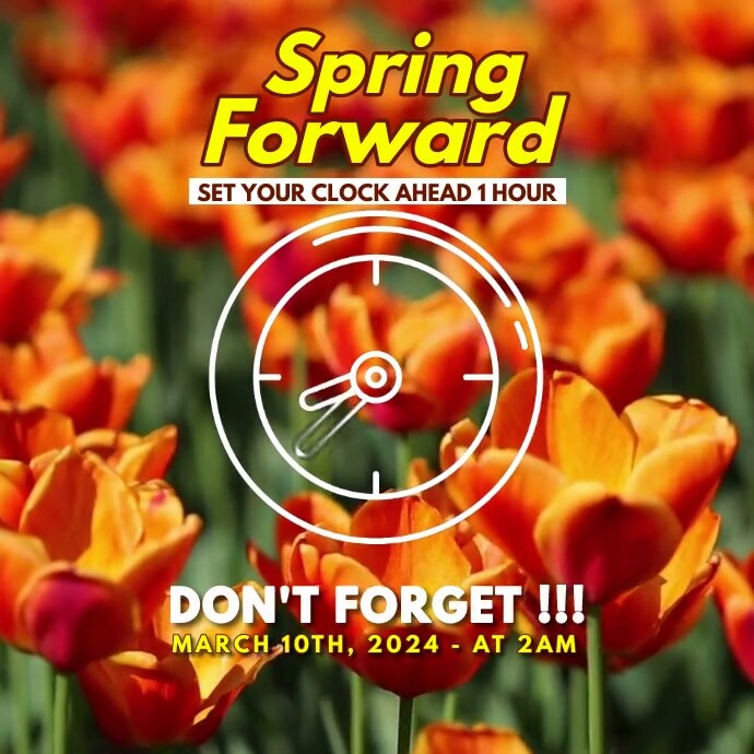Plantilla de Spring Forward | PosterMyWall