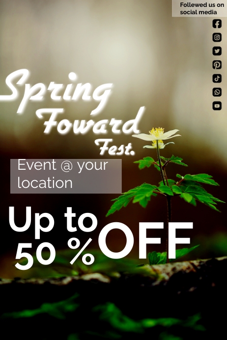 Spring Forward Template PosterMyWall