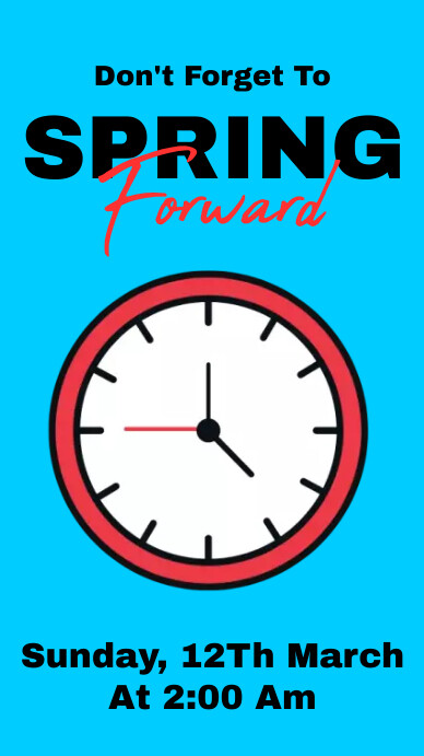 Spring Forward Instagram-verhaal template