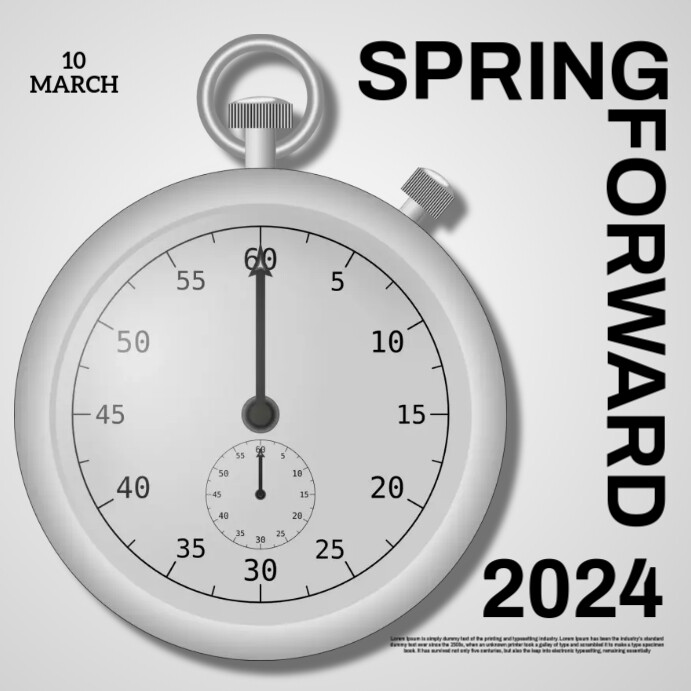 Spring Forward Template PosterMyWall